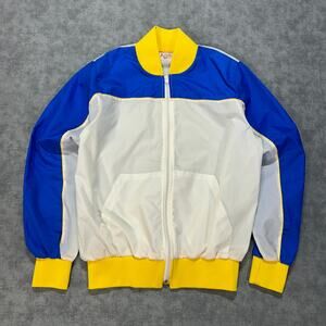 Vintage Active Wear colorblock lightweight windbreaker Jacket mens Small 80s 90s